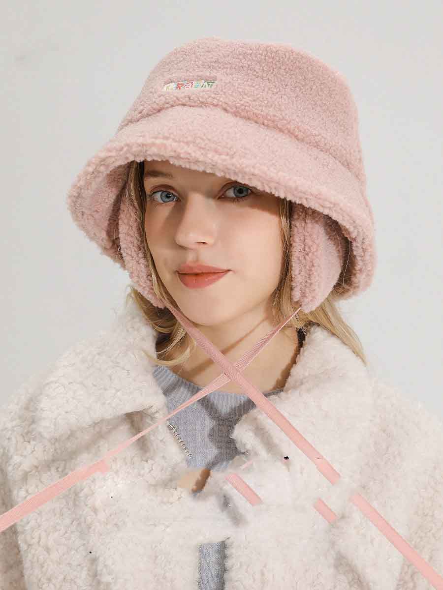 Women's Lamb Hair Ear Protection Hat