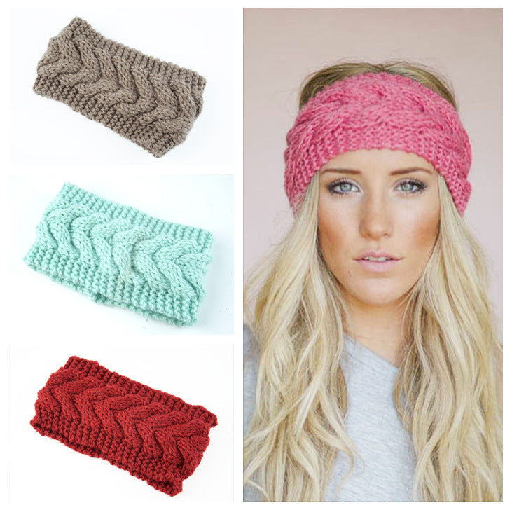 Twist Knitted Wool Headband