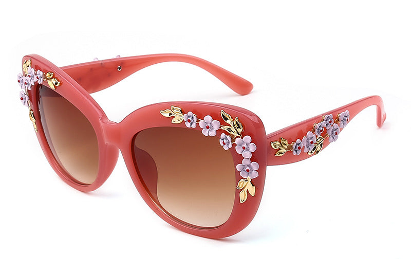 Women's Flower Printed Sunglasses