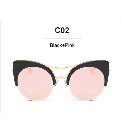 Cat Eye Reflective Sunglasses