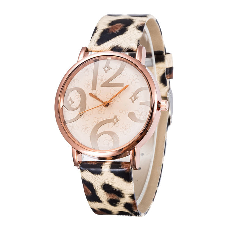 Women's Big Number Quartz Watch