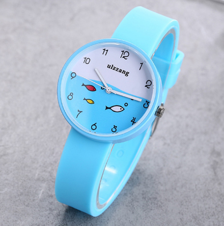 Silicone Strap Fashion Quartz Wristwatch