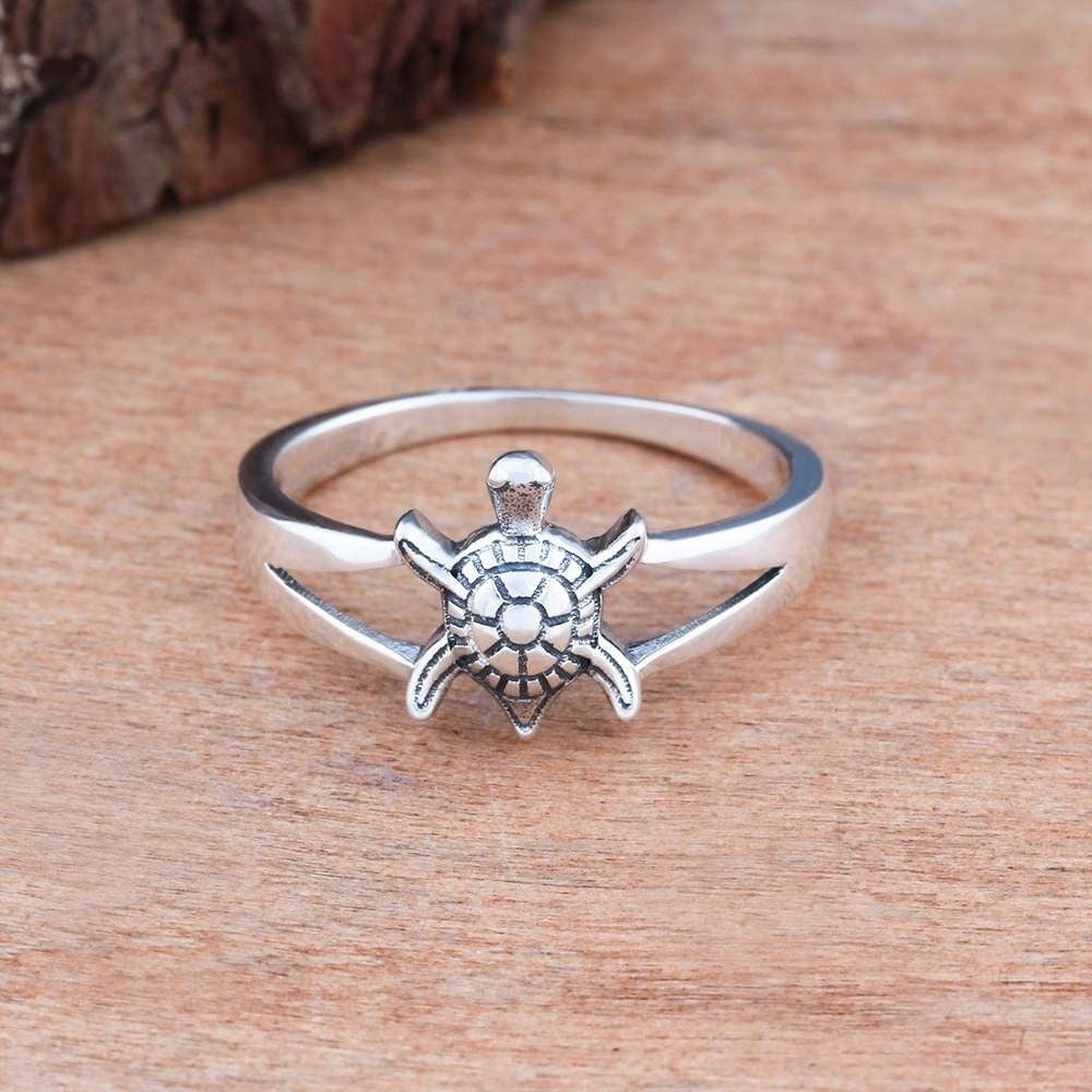 Personalized Tortoise Style Ring