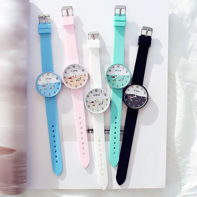 Silicone Strap Fashion Quartz Wristwatch