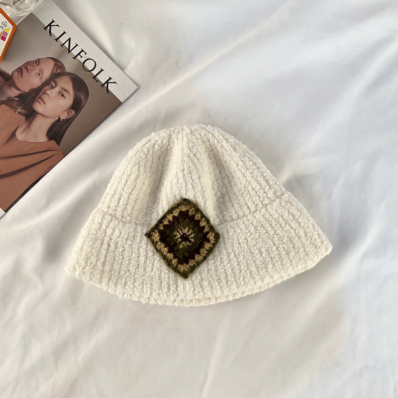 Women Retro Knitted Pot Hat