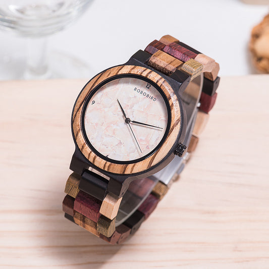 Women's Casual Wooden Style Watch