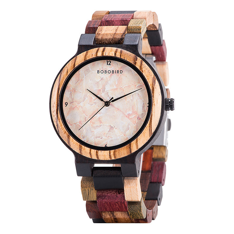 Women's Casual Wooden Style Watch