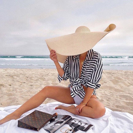 Wide Brim Oversized Beach Hat