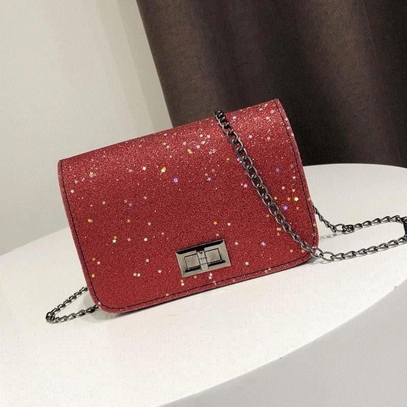 Women's Shiny Shoulder Handbag