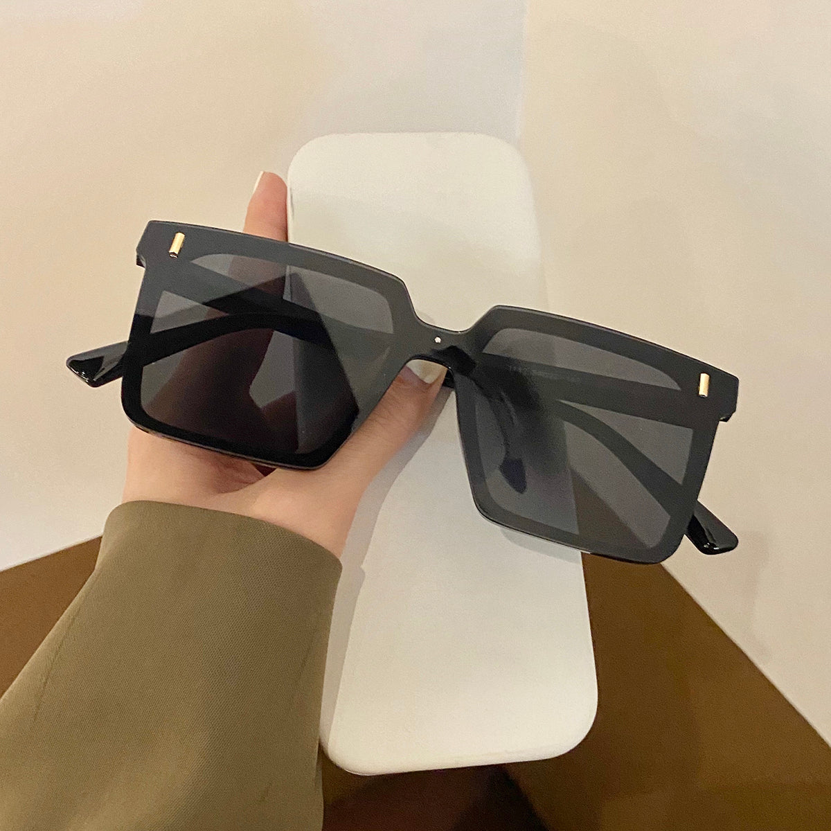 Personality Siamese Black Sunglasses