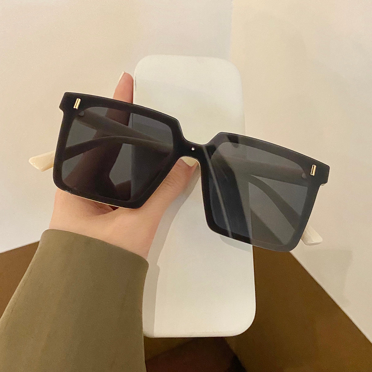 Personality Siamese Black Sunglasses