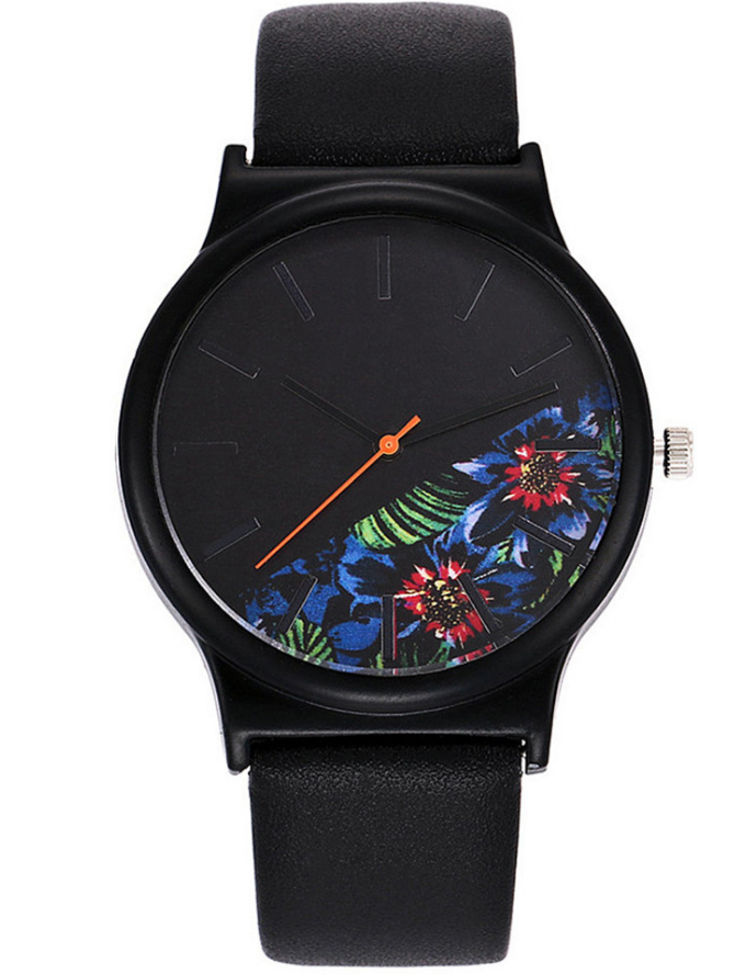 Floral Printed Quartz Watch