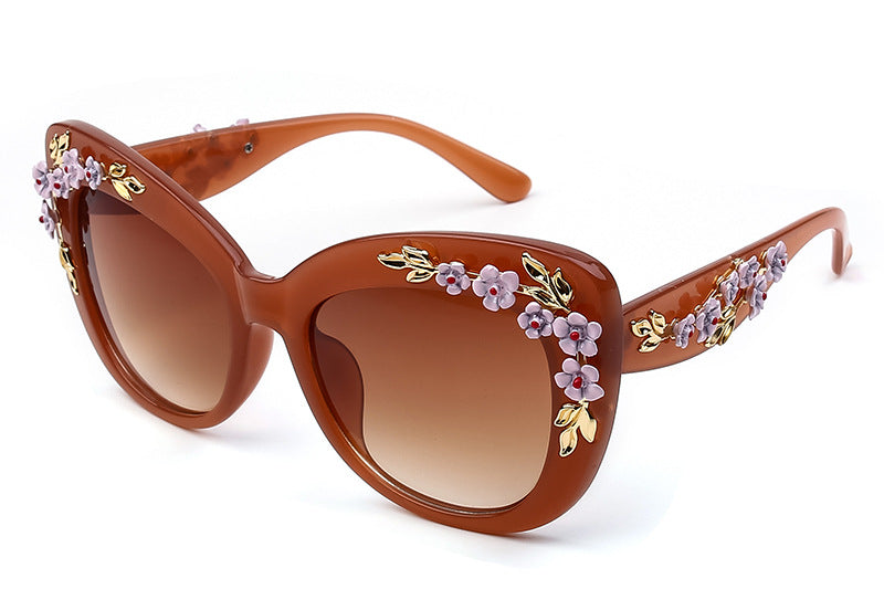 Women's Flower Printed Sunglasses