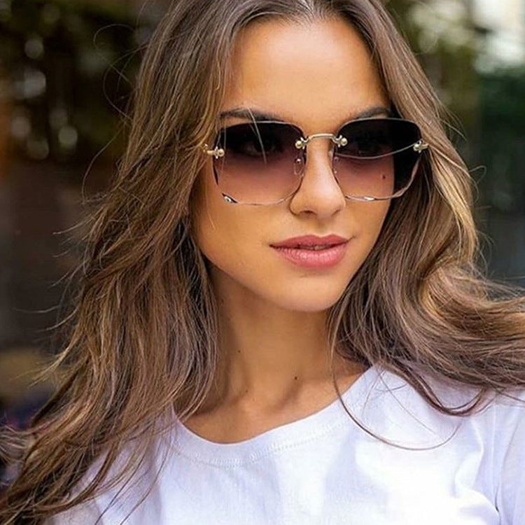 Square Cut-Edge Sunglasses