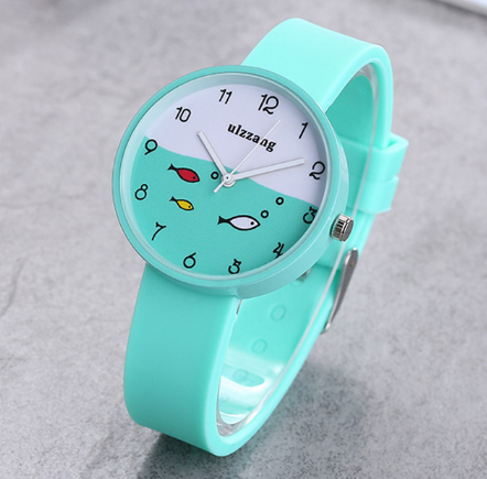 Silicone Strap Fashion Quartz Wristwatch