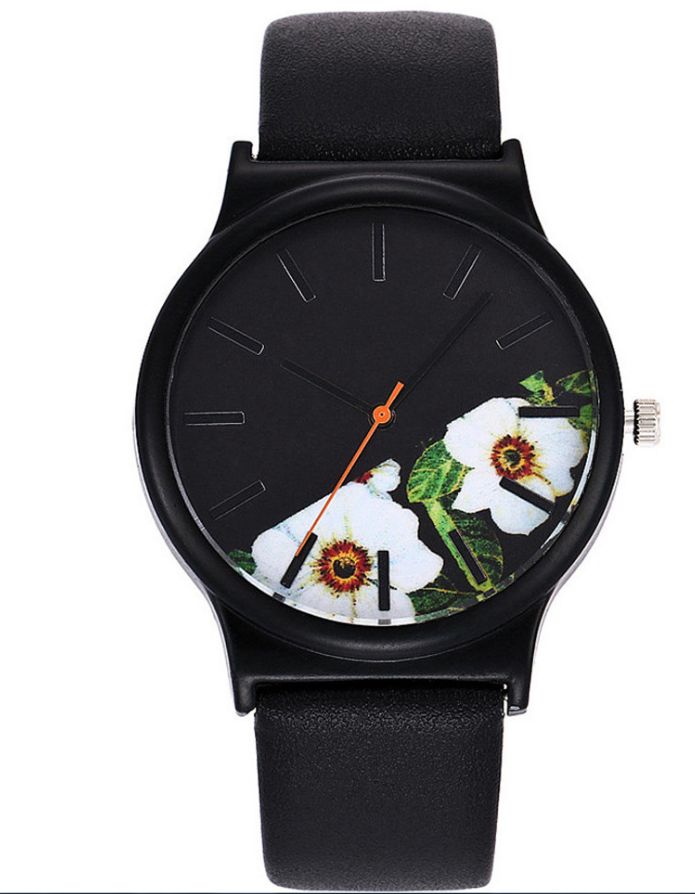 Floral Printed Quartz Watch