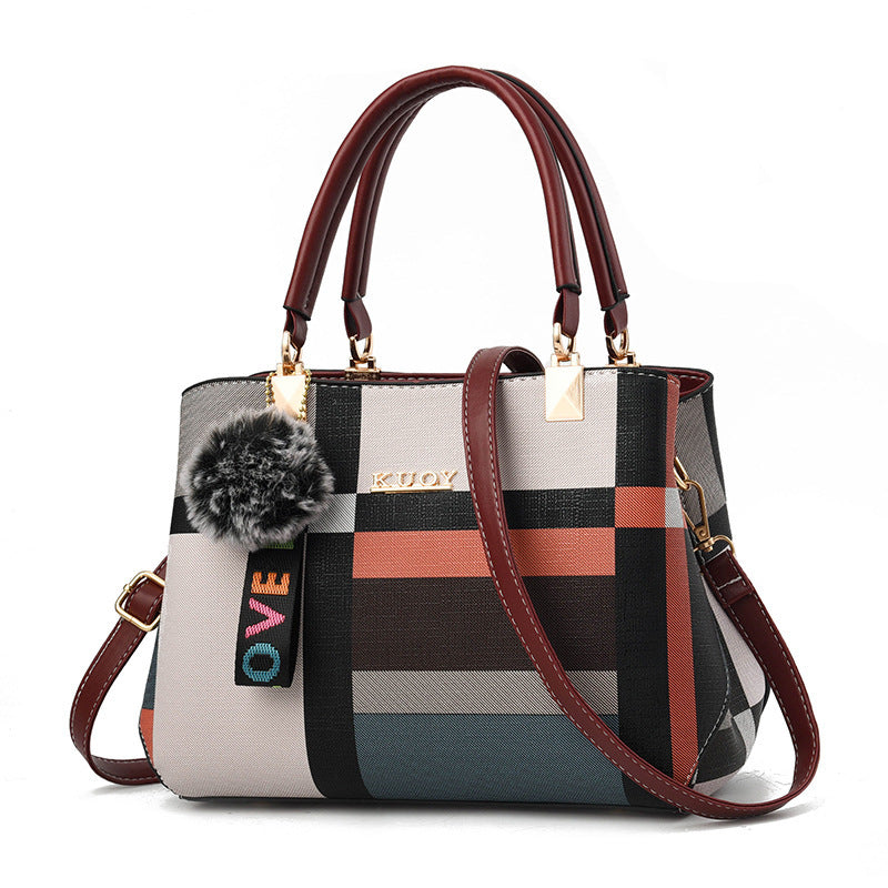 Women's Multicolor Leather Handbag