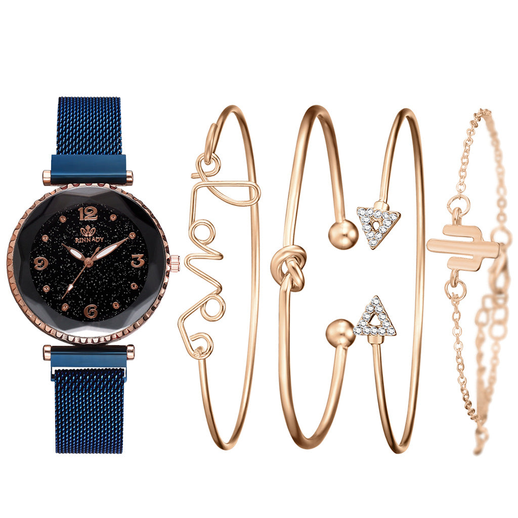 Women  Starry Sky Magnet Buckle Watch