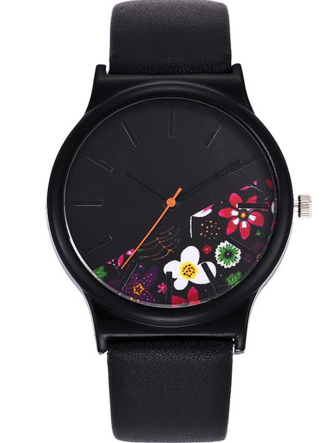 Floral Printed Quartz Watch