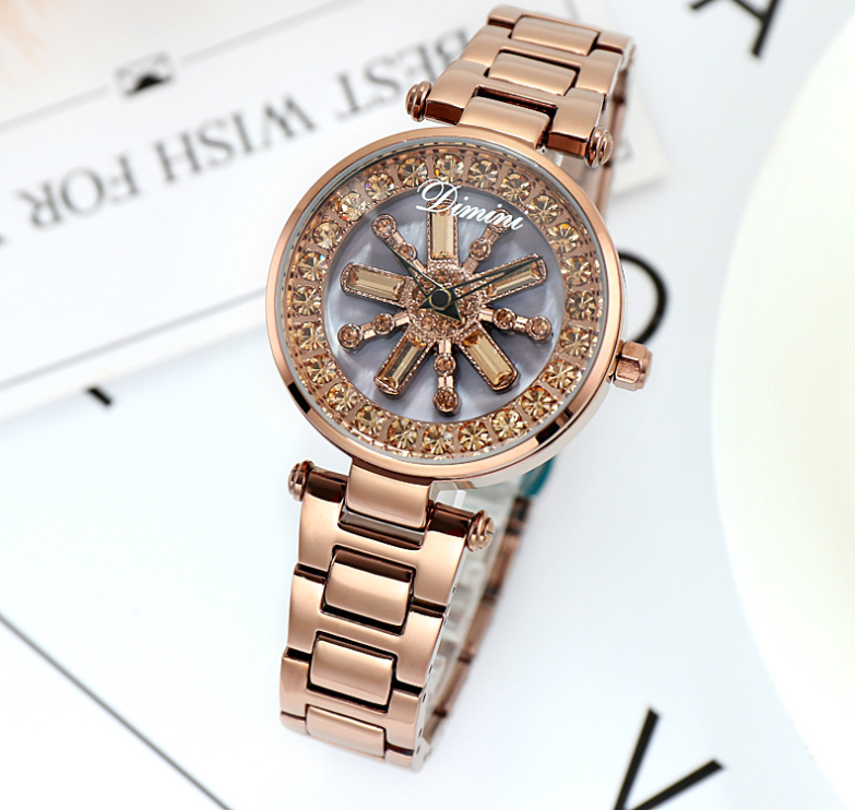 Rhinestone Steel Belt Fashion Watch