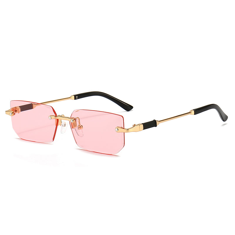 Rimless Fashion Women's Jelly Sunglasses