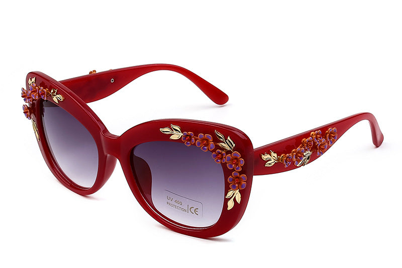 Women's Flower Printed Sunglasses