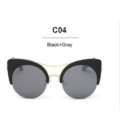 Cat Eye Reflective Sunglasses