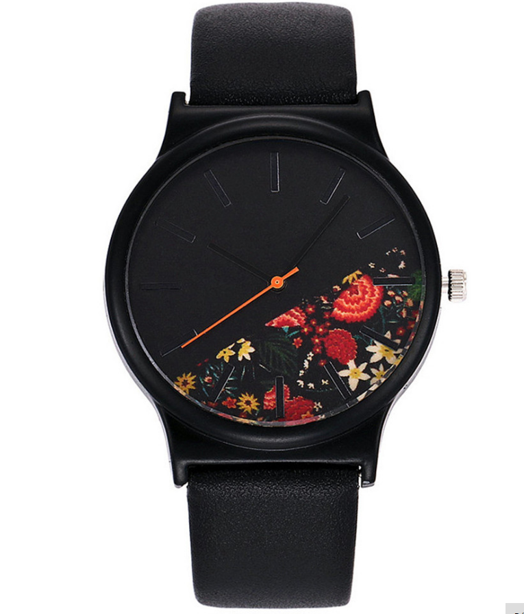 Floral Printed Quartz Watch