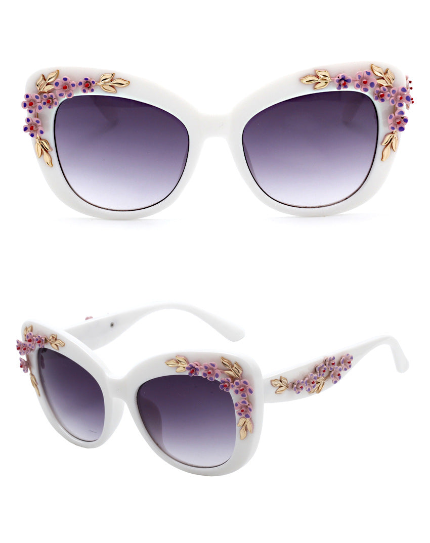 Women's Flower Printed Sunglasses