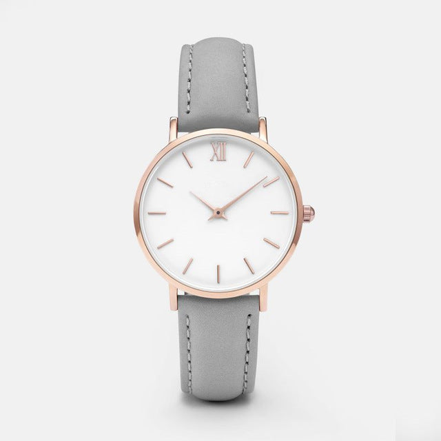 Leather Quartz Women's Watch