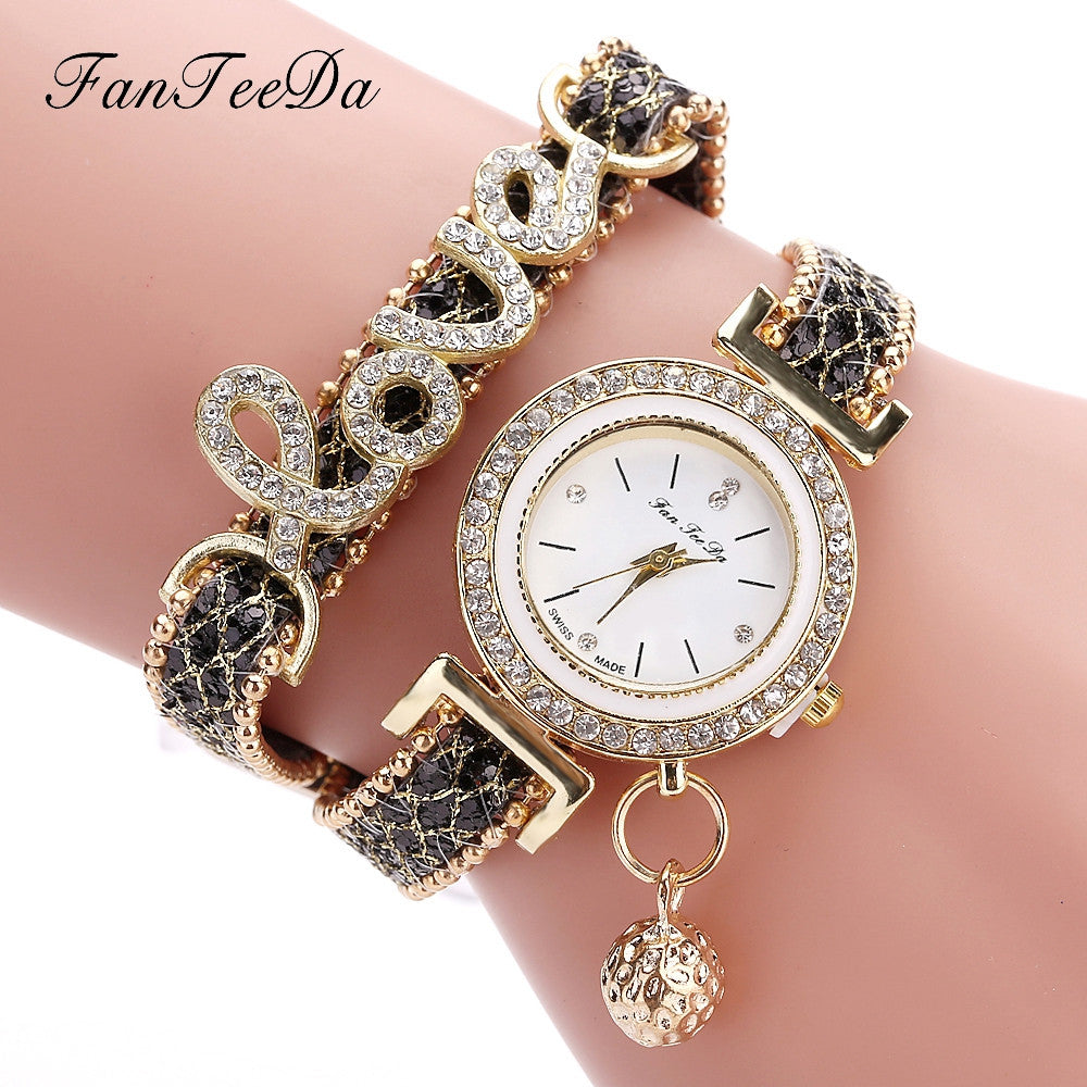 Women's Rhinestone Bracelet Watch