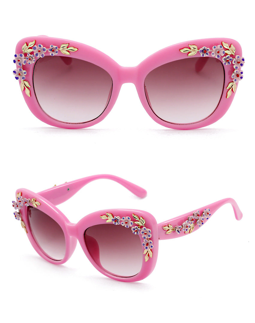 Women's Flower Printed Sunglasses