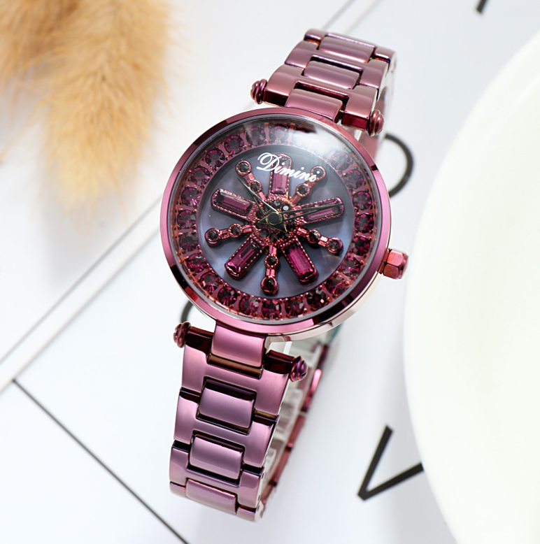 Rhinestone Steel Belt Fashion Watch