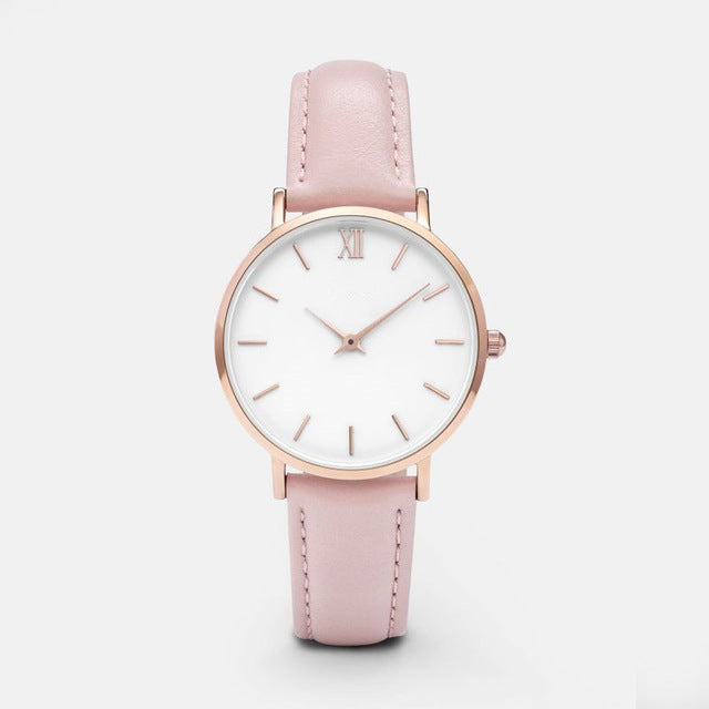 Leather Quartz Women's Watch