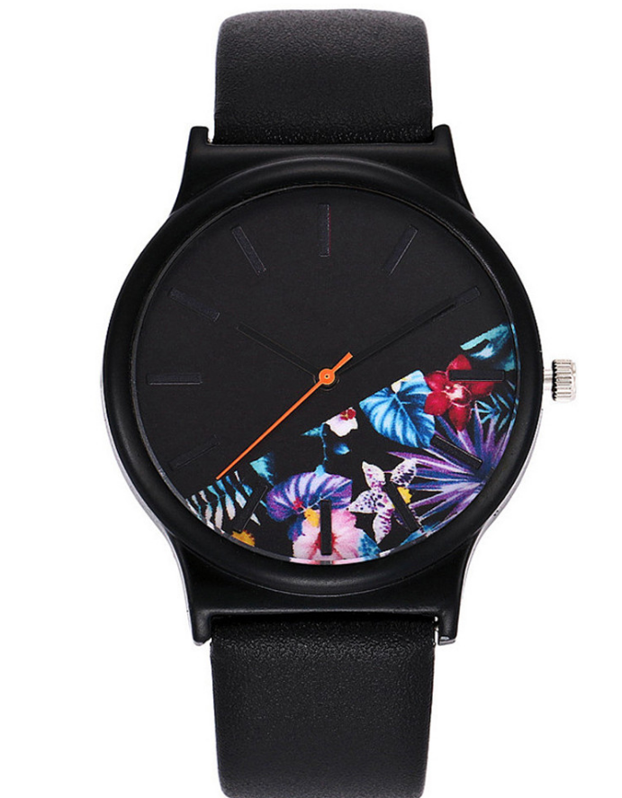 Floral Printed Quartz Watch