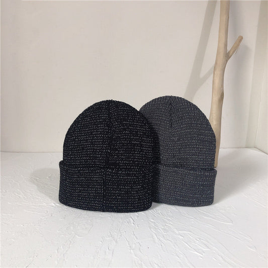 Women Trendy Reflective Knitted Hats