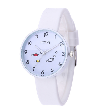 Silicone Strap Fashion Quartz Wristwatch