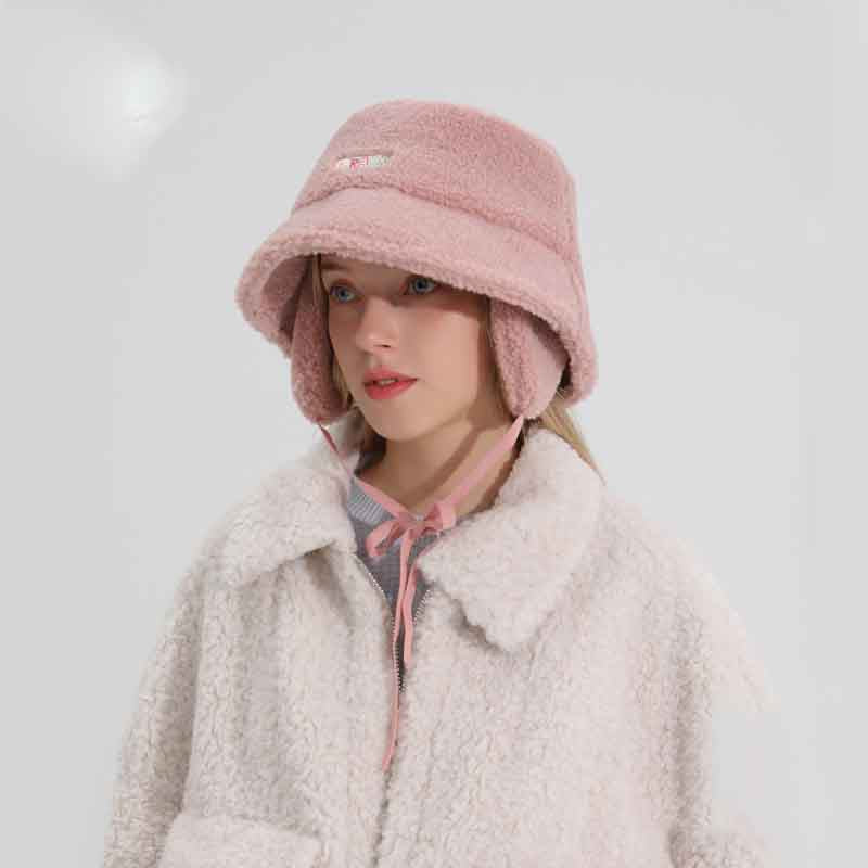 Women's Lamb Hair Ear Protection Hat