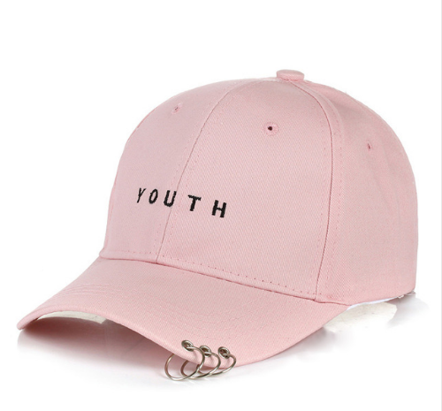 Unisex Leather Imprinted Solid Cap