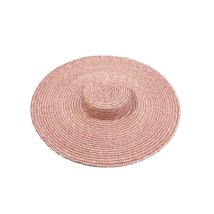 Flat Top Big Brim Streamer Straw Hat