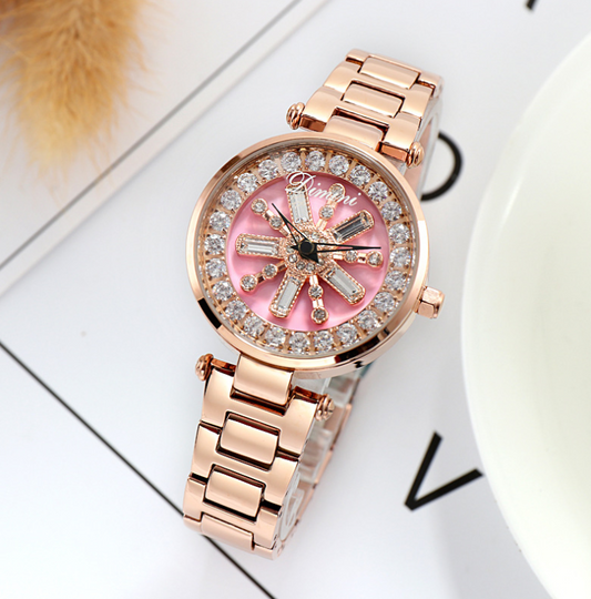 Rhinestone Steel Belt Fashion Watch