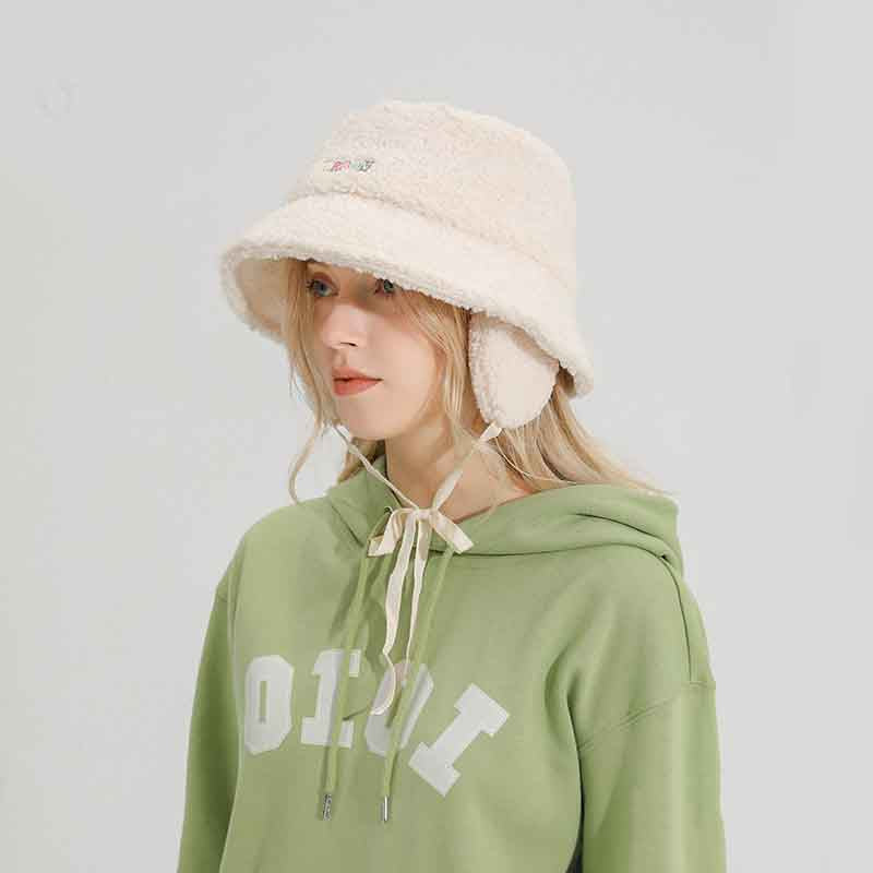 Women's Lamb Hair Ear Protection Hat