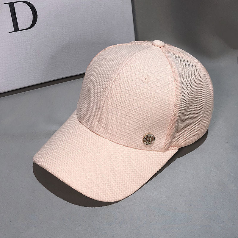 Women's Breathable Mesh Rhinestone Cap