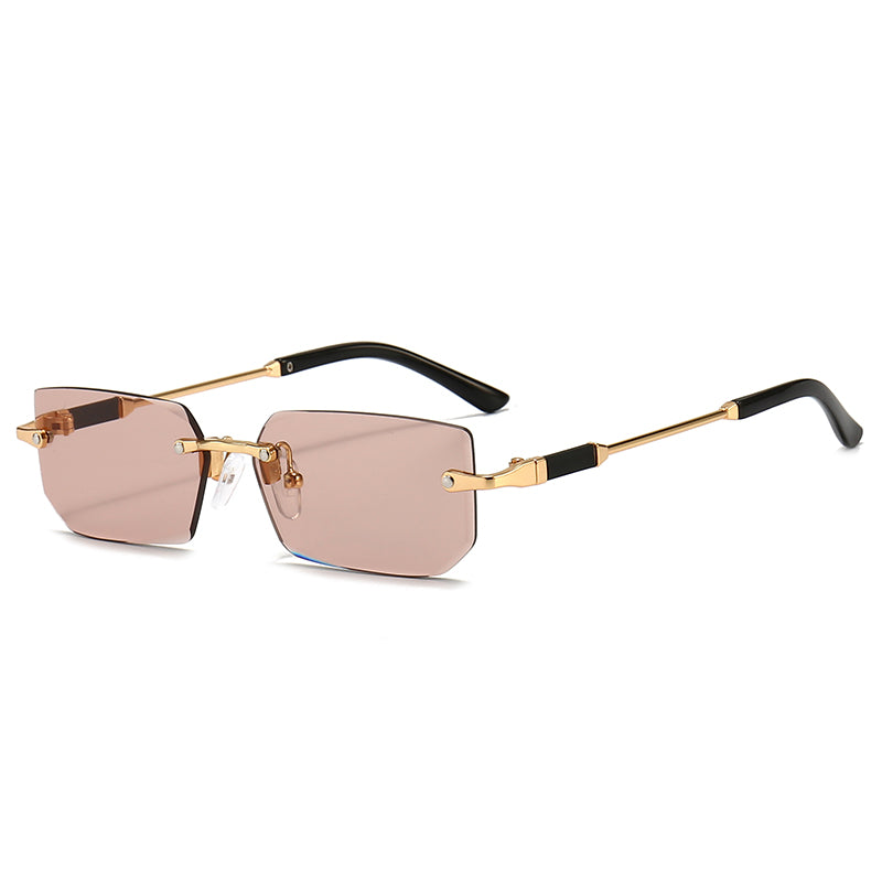 Rimless Fashion Women's Jelly Sunglasses