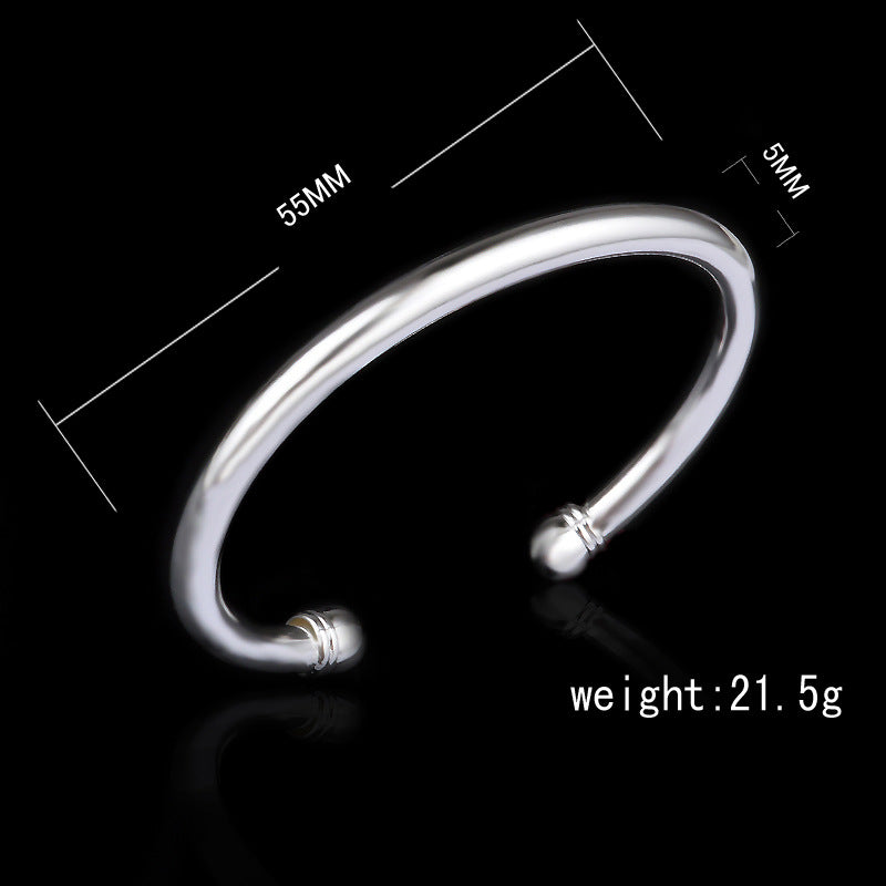 Simple Silver Plated Bracelet