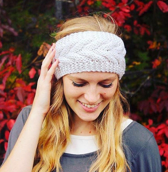 Twist Knitted Wool Headband