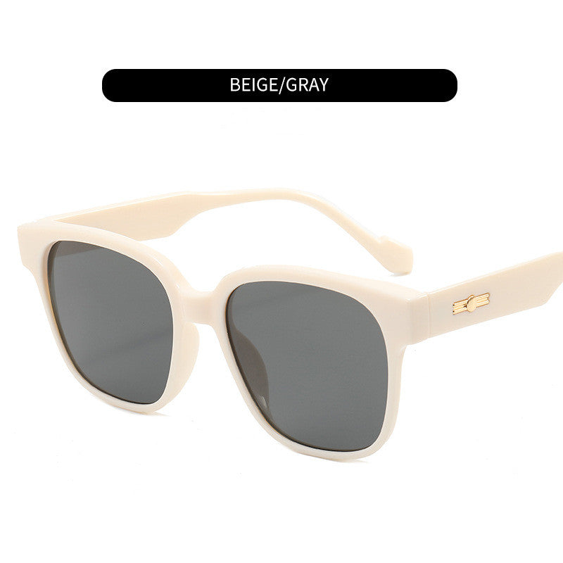 Women's Square Retro Brown Sunglasses