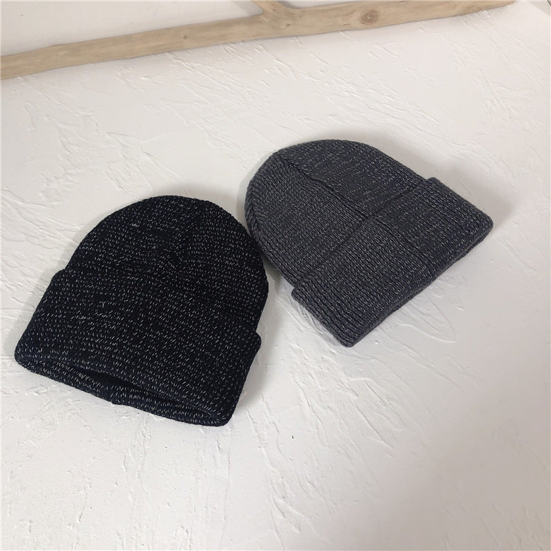 Women Trendy Reflective Knitted Hats