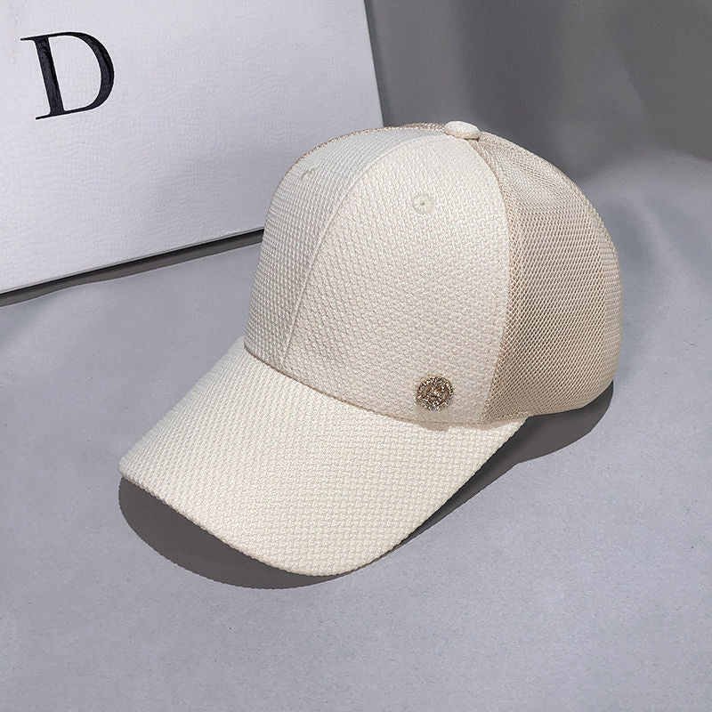 Women's Breathable Mesh Rhinestone Cap