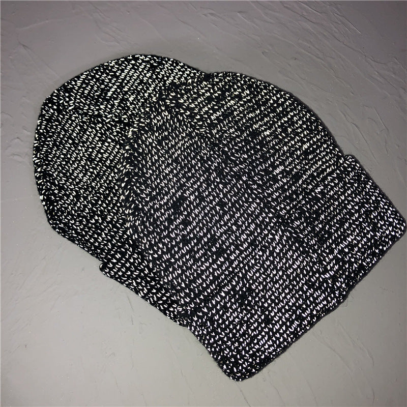 Women Trendy Reflective Knitted Hats